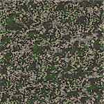 Universal Camouflage Pattern. Seamless Tileable Texture.