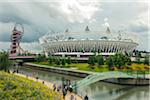 2012 summer olympic stadium and ArcelorMittel Orbit art structure, stratford, london, UK