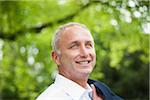 Portrait of Businessman Outdoors, Mannheim, Baden-Wurttemberg, Germany