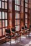 Chairs inside the house of representatives of the Texas state capitol building, Austin, Texas, USA