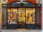 specialty meat storefront window, Modena, Italy