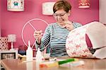 Making A Custom Lampshade, Munich, Bavaria, Germany, Europe