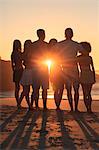 Group of people standing on the beach