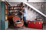 Man with Reading Book at Home