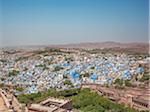 View from Meharangarh Fort in the Old Quarter of Jodhpur, Rajasthan, India