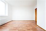 white empty room with door