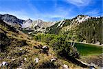 lake in high mountains, Bavarian Alps