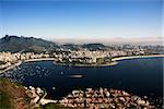 aerial view of botafogo from the sugar loaf in rio de janeiro brazil