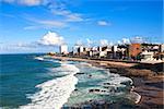 barra beach in the beautiful city of salvador in bahia state brazil