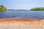 Sandy beach on Lake (Kejimkujik National Park , Nova Scotia, Canada)