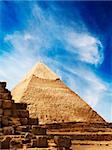 The Pyramids in Giza, Egypt