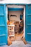 Carpenter in Old Medina, Essaouira, formerly Mogador, UNESCO World Heritage Site, Morocco, North Africa, Africa