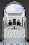 Courtyard at El Bahia Palace, Marrakech, Morocco, North Africa, Africa