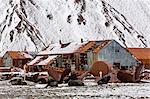 The abandoned Norwegian Whaling Station at Stromness Bay, South Georgia, South Atlantic Ocean, Polar Regions