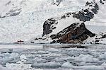 Bahia Paraiso (Paradise Bay), Almirante Brown Argentinean station, Antarctic Peninsula, Antarctica, Polar Regions