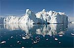 Icebergs in Disko Bay, UNESCO World Heritage Site, Ilulissat (Jakobshavn), Greenland, Denmark, Polar Regions