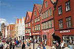 Bryggen waterfront, UNESCO World Heritage Site, Bergen, Norway, Scandinavia, Europe