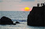 Sunset on the Indian Ocean, Galle, Southern Province, Sri Lanka, Asia