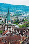 Old town city gate, Freiburg, Baden-Wurttemberg, Germany, Europe