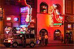 Neon signs on Broadway Street, Nashville, Tennessee, United States of America, North America