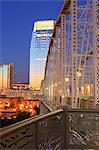 Pinnacle Tower and Shelby Pedestrian Bridge, Nashville, Tennessee, United States of America, North America