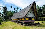 Oldest Bai of Palau, a house for the village chiefs, Island of Babeldoab, Palau, Central Pacific, Pacific