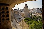 Fairy Chimneys rock formation landscape near Goreme, Cappadocia, Anatolia, Turkey, Asia Minor, Eurasia