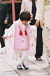 Young girl in kimono for Seven-Five-Three Festival