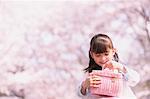 Young girl with basket