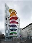 contemporary block apartments in Paris, France