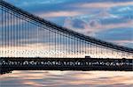 Detail of Manhattan bridge, New York City, USA