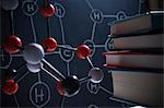 Molecular model and books