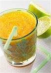 Mango,banana and lime smoothie