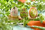 Spring vegetable Easter eggs