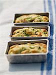 Zucchini and fava bean small savoury cakes