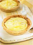 Kuzu and lemon tartlet