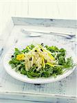 Rocket lettuce,fennel,pear and caper salad