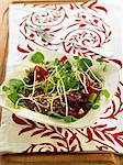 Beetroot,watercress,pistachio and sprouted seed salad