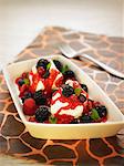 Pavlova with summer fruit