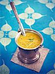 Lentil Dahl Tarka with turmeric,cumin and mustard seeds