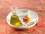 Small bottle of olive oil