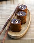 Chocolate,apple and ginger Makis