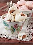 Almond meringues