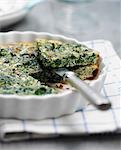 Spinach and tofu savoury tart