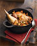 Chicken with chanterelles and tarragon