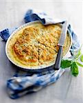 Fromage blanc and chive galette