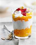 Peach Melba-style Verrine