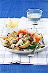 Seafood and vegetable salad