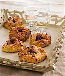 Chestnut and diced bacon Gougères