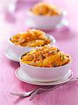 Grated carrots with orange,herbs and raisins